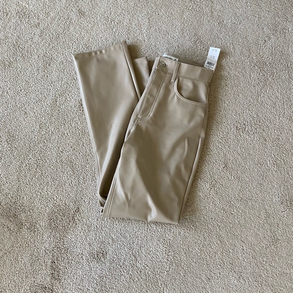 abercrombie leather pants